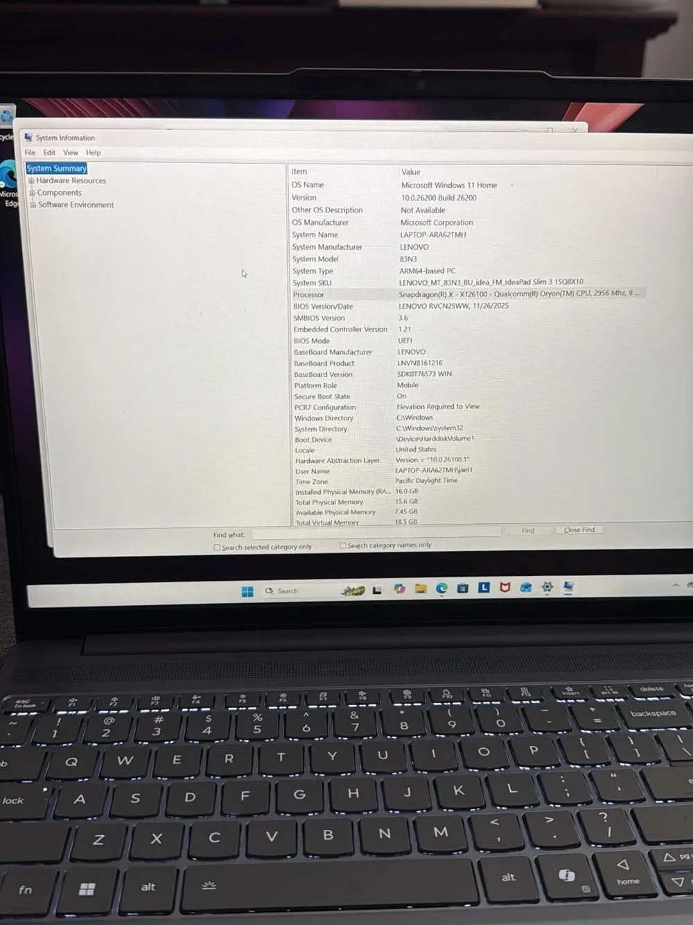 Lenovo Slim 3X Gray 15.6